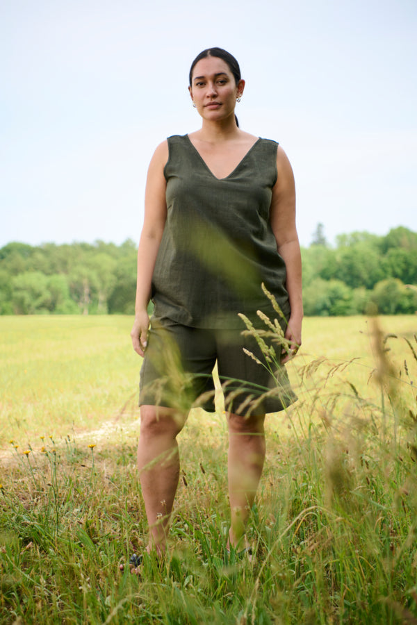 Mille Linnen Shorts by Kaffe Curve (in 2 colors) BACK IN STOCK
