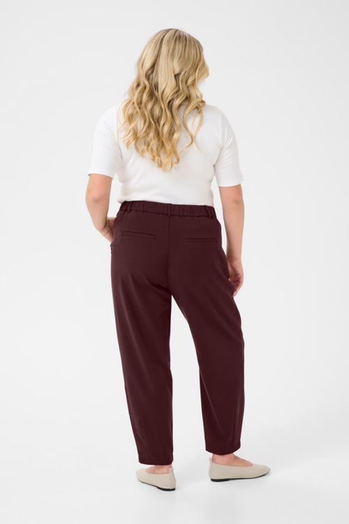 Merla Burgundy Pants by Kaffe Curve