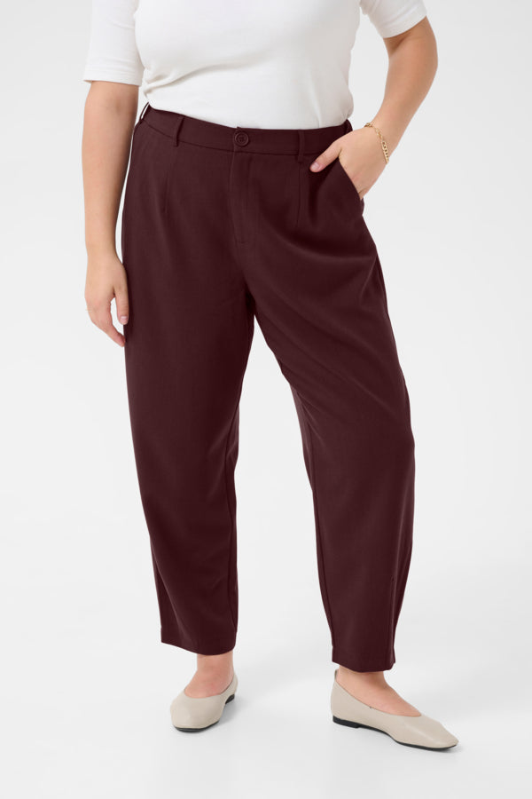 Merla Burgundy Pants by Kaffe Curve
