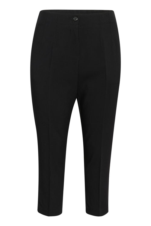 Celia cropped pants by Kaffe curve in Black