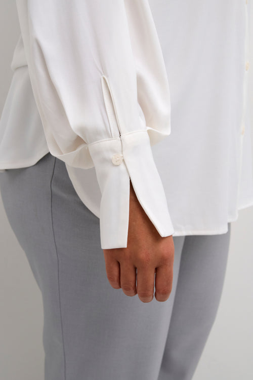 Leanna Shirt white by Kaffe Curve