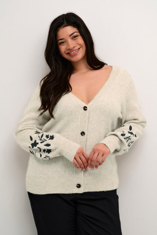 Lisetta Cardigan With detailed sleeves by Kaffe Curve