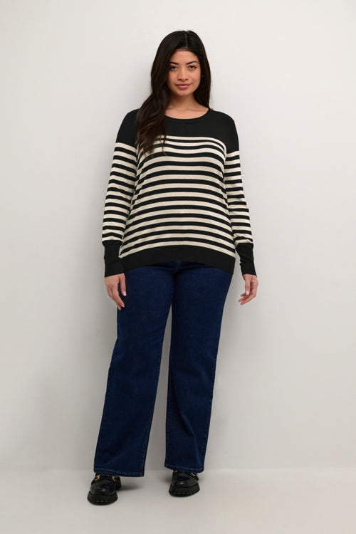 Lini Knit Pullover with stripes by Kaffe Curve