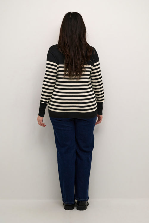 Lini Knit Pullover with stripes by Kaffe Curve