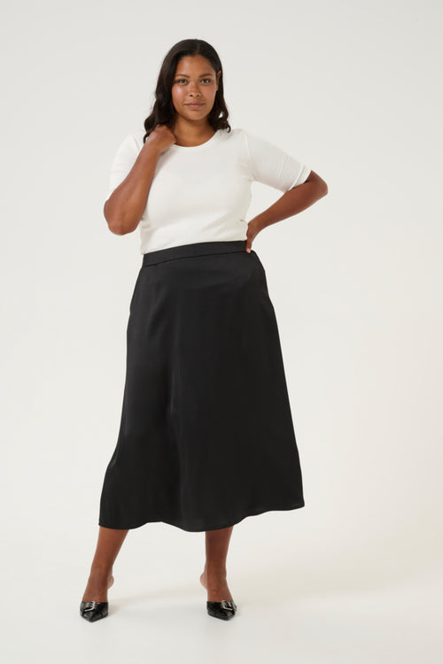 Dina skirt black by Kaffe curve