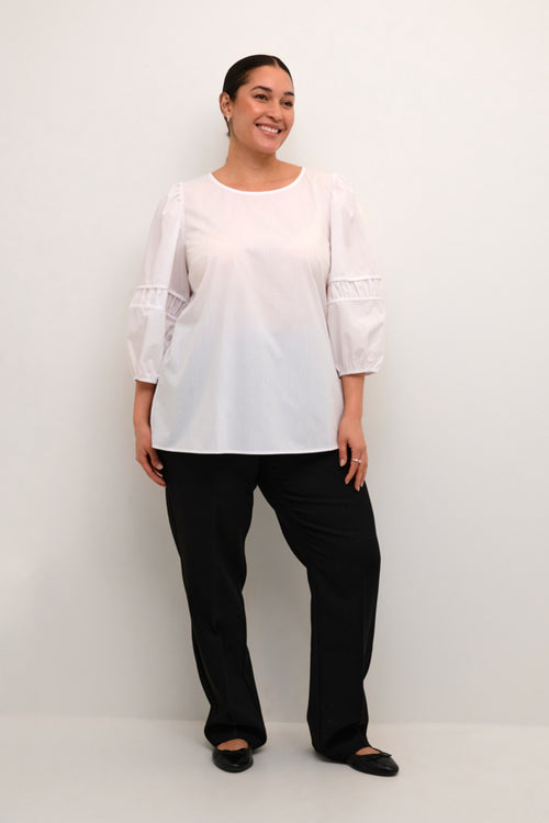 Elina White Blouse by Kaffe Curve (New Collection 2025)