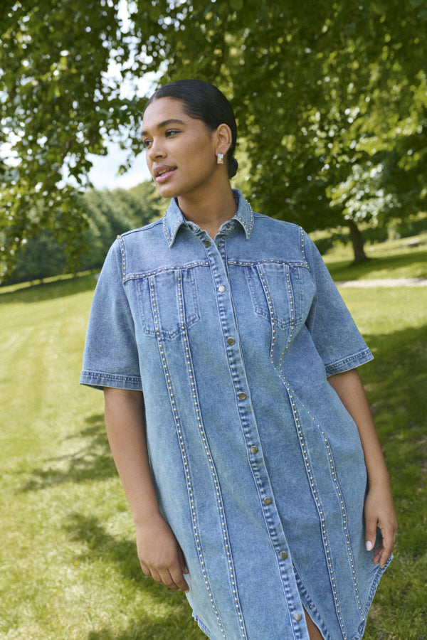 Darina Denim Dress by Kaffe Curve