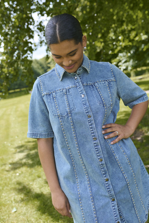 Darina Denim Dress by Kaffe Curve