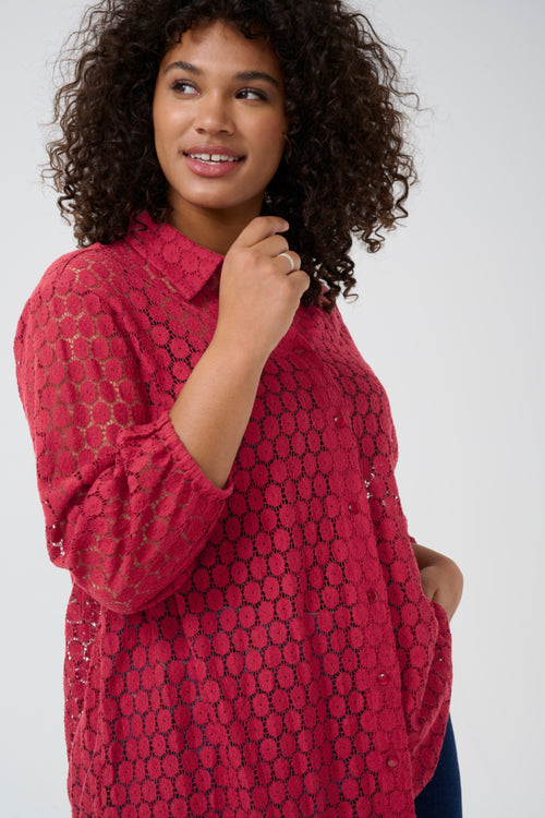 Lorena lace shirt by Kaffe Curve (available in 2 colors)