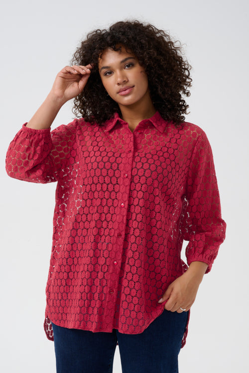 Lorena lace shirt by Kaffe Curve (available in 2 colors)