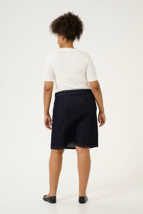 Khala Denim Skirt by Kaffe Curve