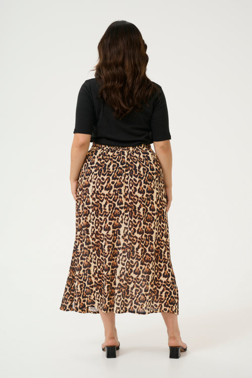 Edina Leopard Skirt by Kaffe Curve