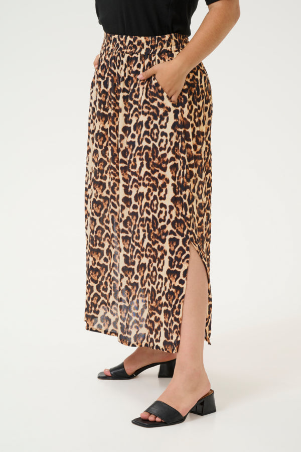 Edina Leopard Skirt by Kaffe Curve