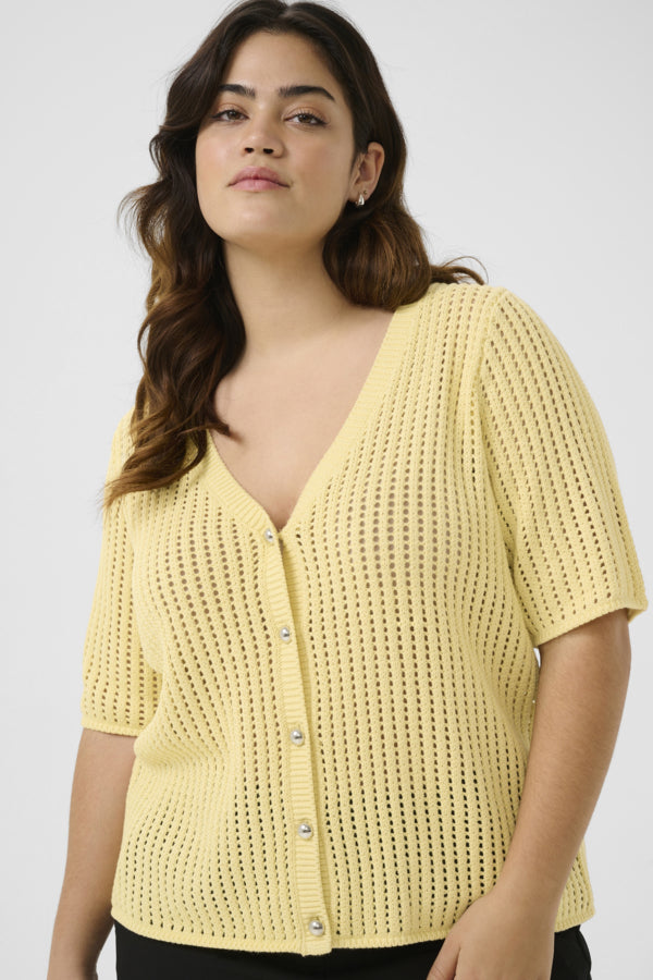 Solara butteryellow cardigan By Kaffe Curve CATWALK COLLECTION