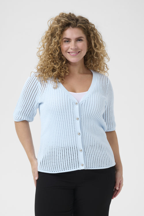 Solara Blue Cardigan By Kaffe Curve