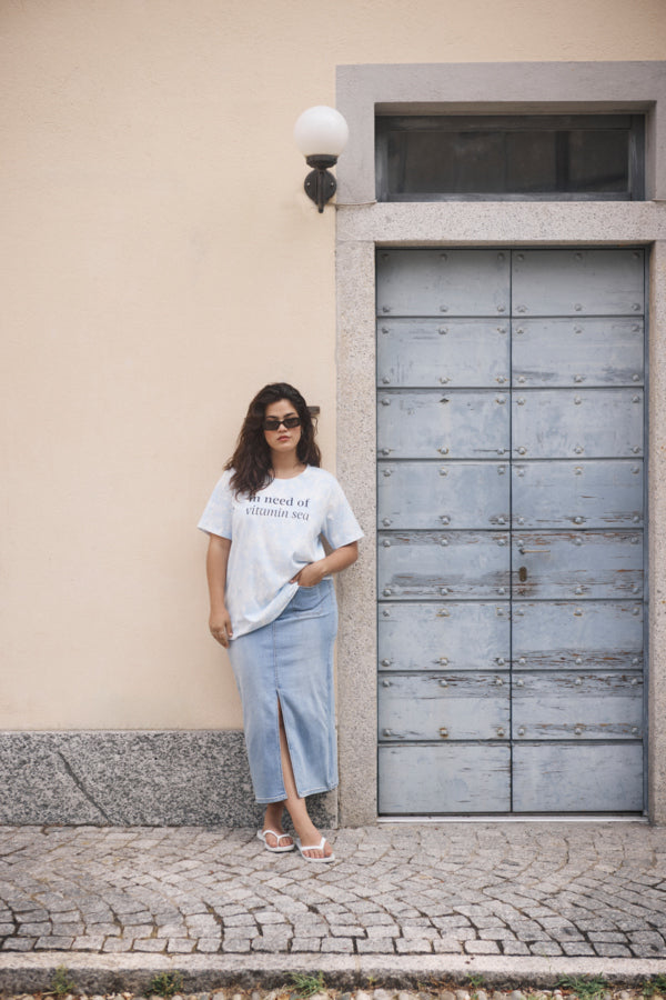 Sina Denim Skirt by Kaffe Curve