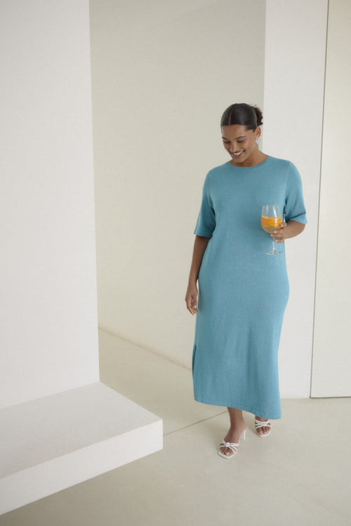 Regitta Knit Dress with back detail by Kaffe Curve (Last ones)