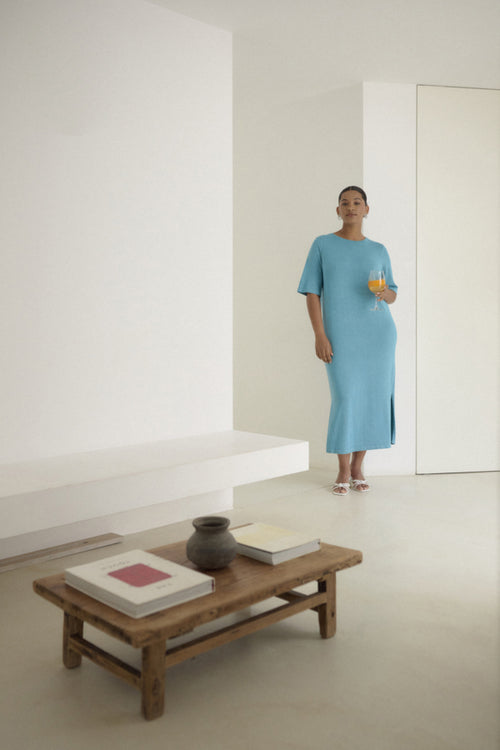 Regitta Knit Dress with back detail by Kaffe Curve (Last ones)