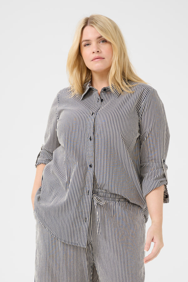 Nana Striped Shirt by Kaffe Curve