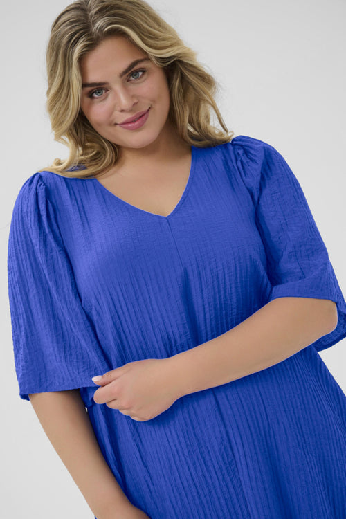 Lisana Blue Dress By Kaffe Curve