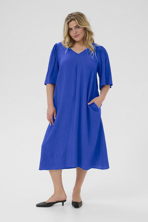 Lisana Blue Dress By Kaffe Curve
