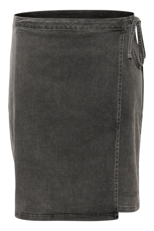 Sina Wrap Denim Skirt by Kaffe Curve