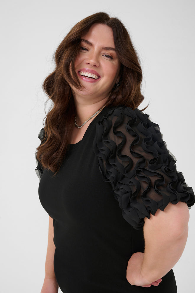 Lucinda Frill Shirt by Kaffe Curve