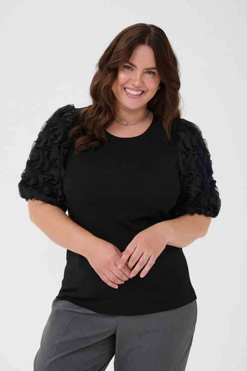 Lucinda Frill Shirt by Kaffe Curve