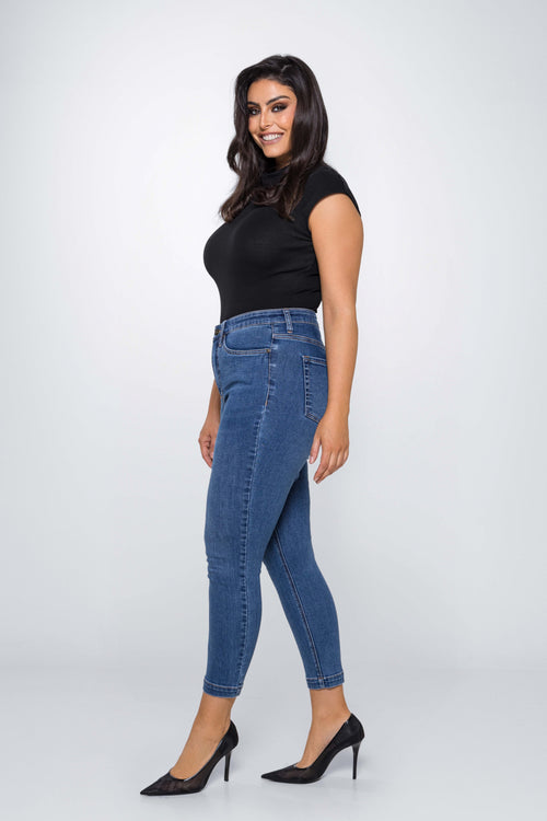 Fox Factor Iri Jackson Blue Slim Fit Jeans for Curves