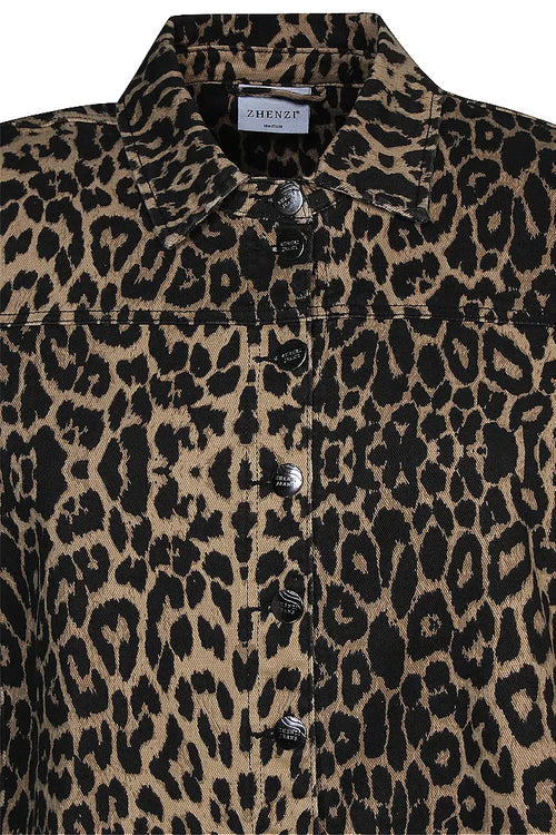 Nita Leopard Mini Dress by Zhenzi