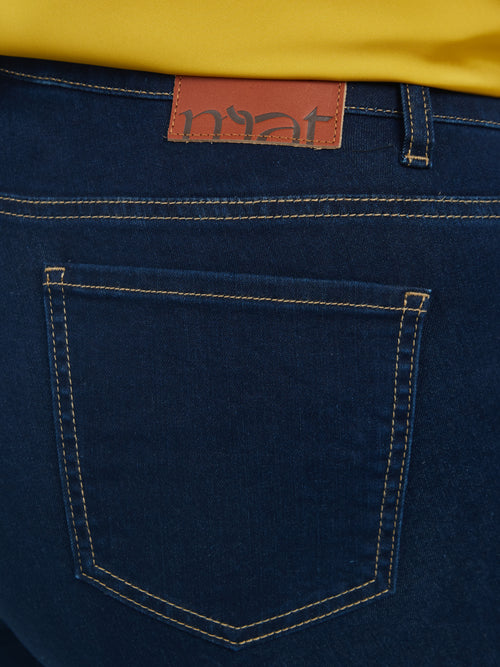 Wide Flared Jeans with stripe detail by Mat Fashion 2010