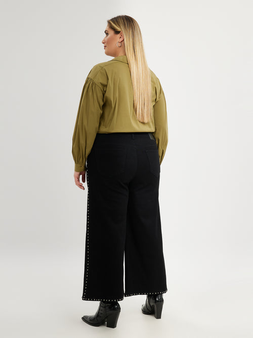 Black Jeans with Stud detail by Mat Fashion 2018