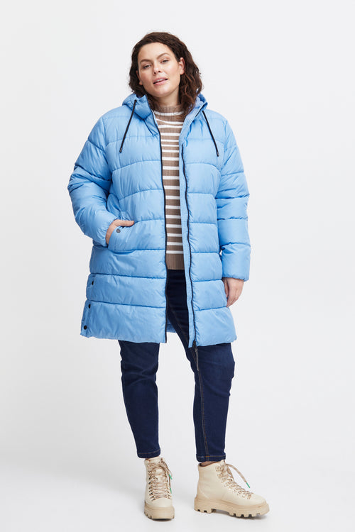 Fransa Mabelle Blue Winter Coat