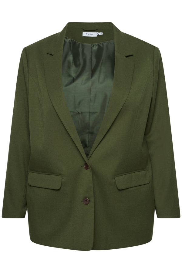 Fransa Green Blazer Suit
