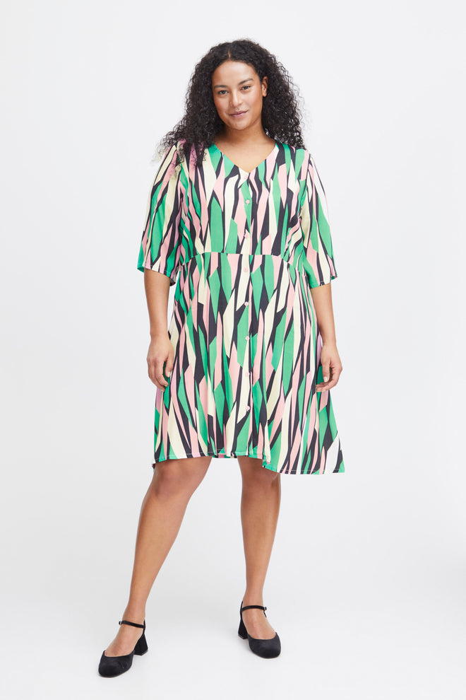 Avril Dress with Graphic Print by Simple Wish