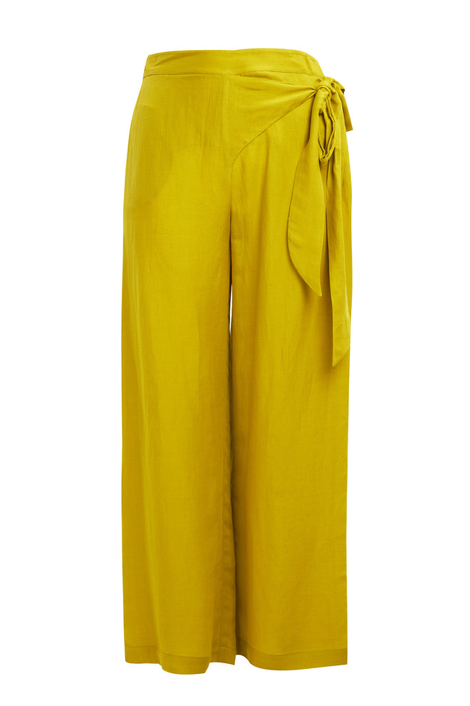Mat Fashion Yellow Pants Cross over