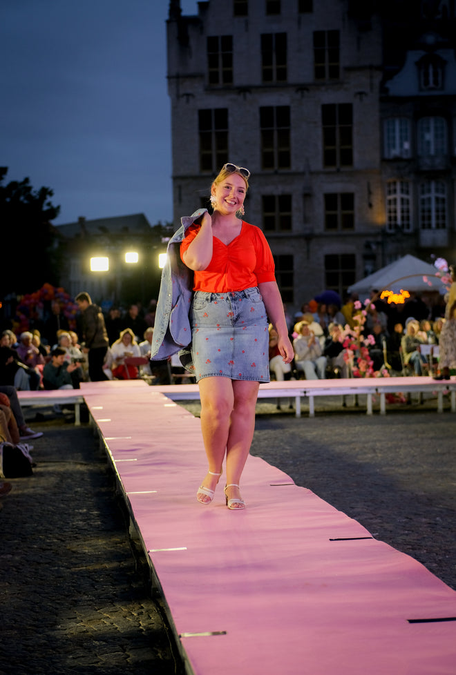 Betty Denim Skirt by Kaffe Curve CATWALK COLLECTION