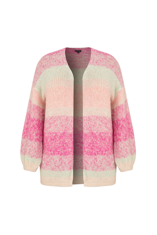Exxcellent Stan Vest Knitted Cardigan Pink-Light green