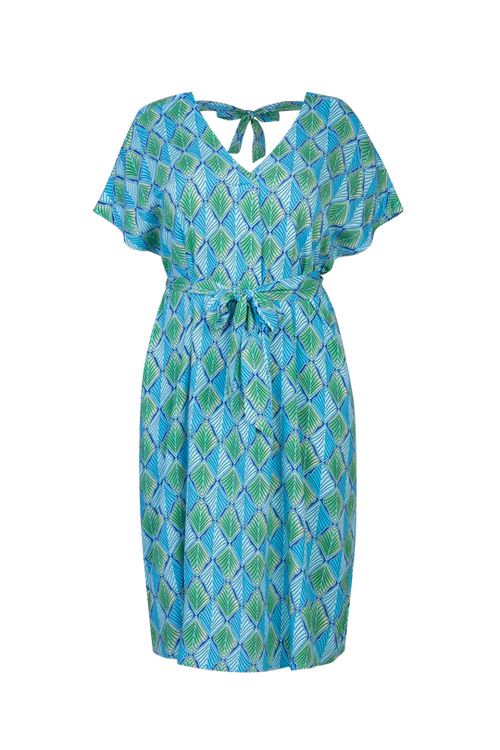 Exxcellent Pippa Dress Blue/Green