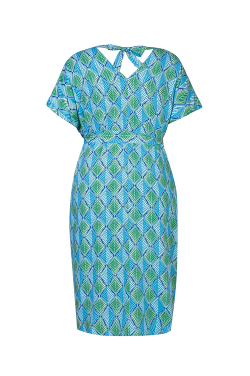 Exxcellent Pippa Dress Blue/Green