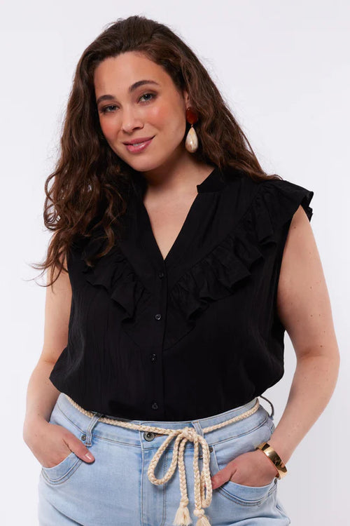 Exxcellent Peggy Blouse Black