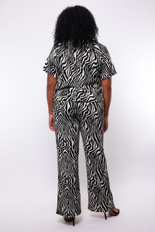 Cecelia Zebra Top by Exxcellent