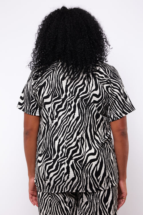 Cecelia Zebra Top by Exxcellent