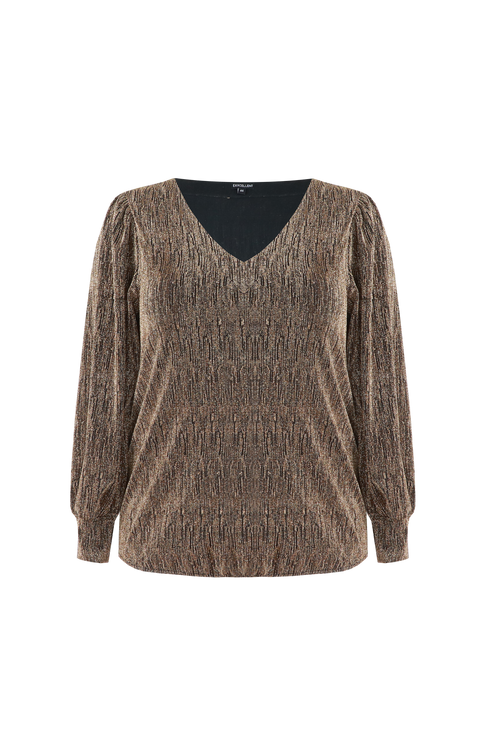 Bes Gold Top by Exxcellent