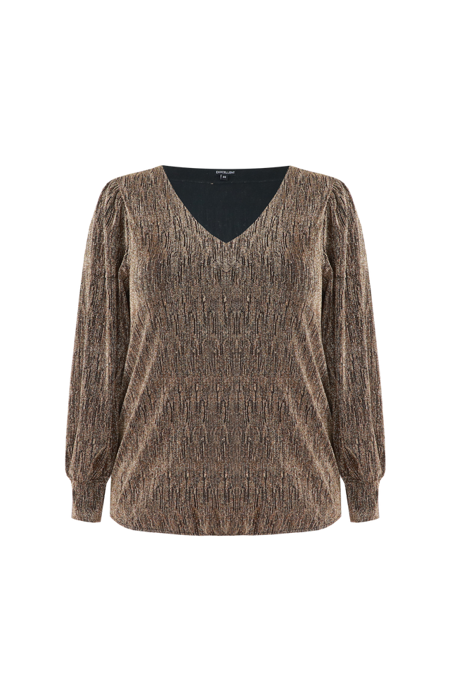 Bes Gold Top by Exxcellent