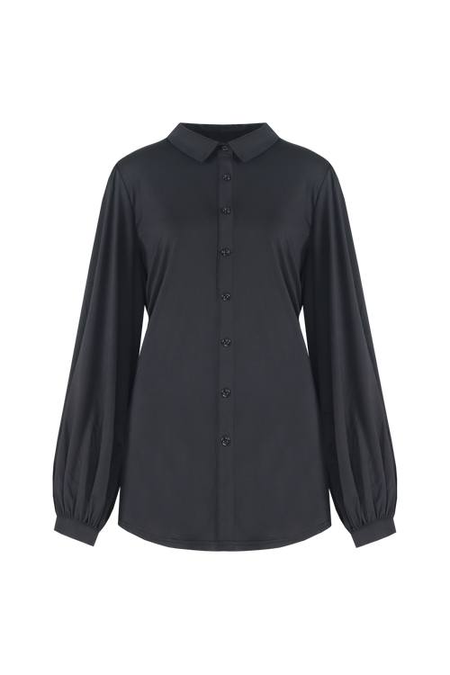 Carina Black Blouse by Exxcellent