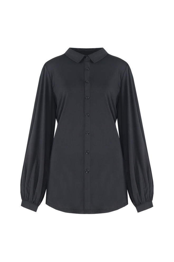 Carina Black Blouse by Exxcellent