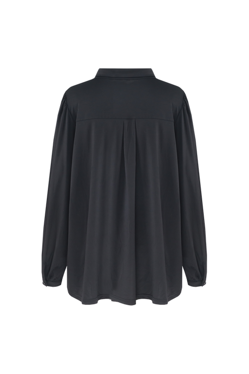 Carina Black Blouse by Exxcellent