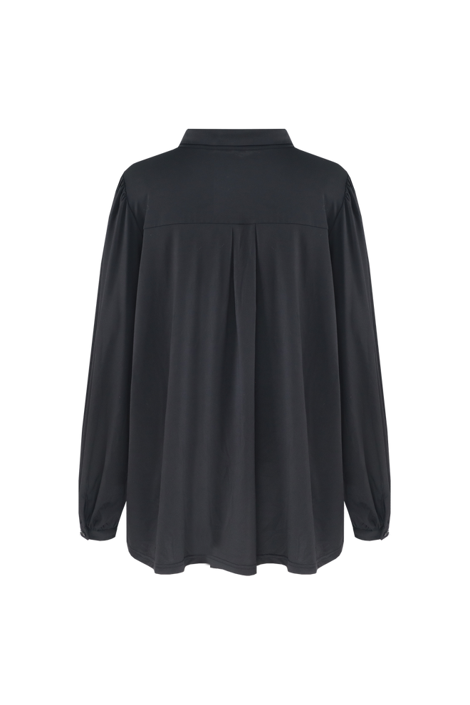Carina Black Blouse by Exxcellent