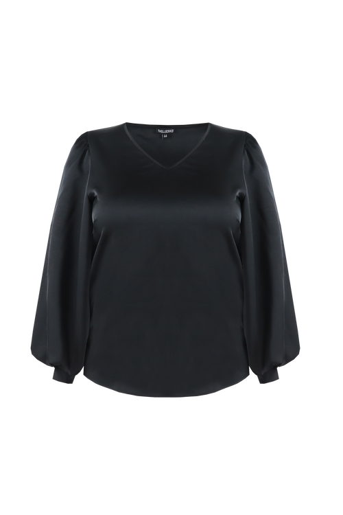 Donna Satin Top by Exxcellent